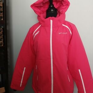 Womens Spyder Winter Coat with full liner, inside pockets and Drawstrings